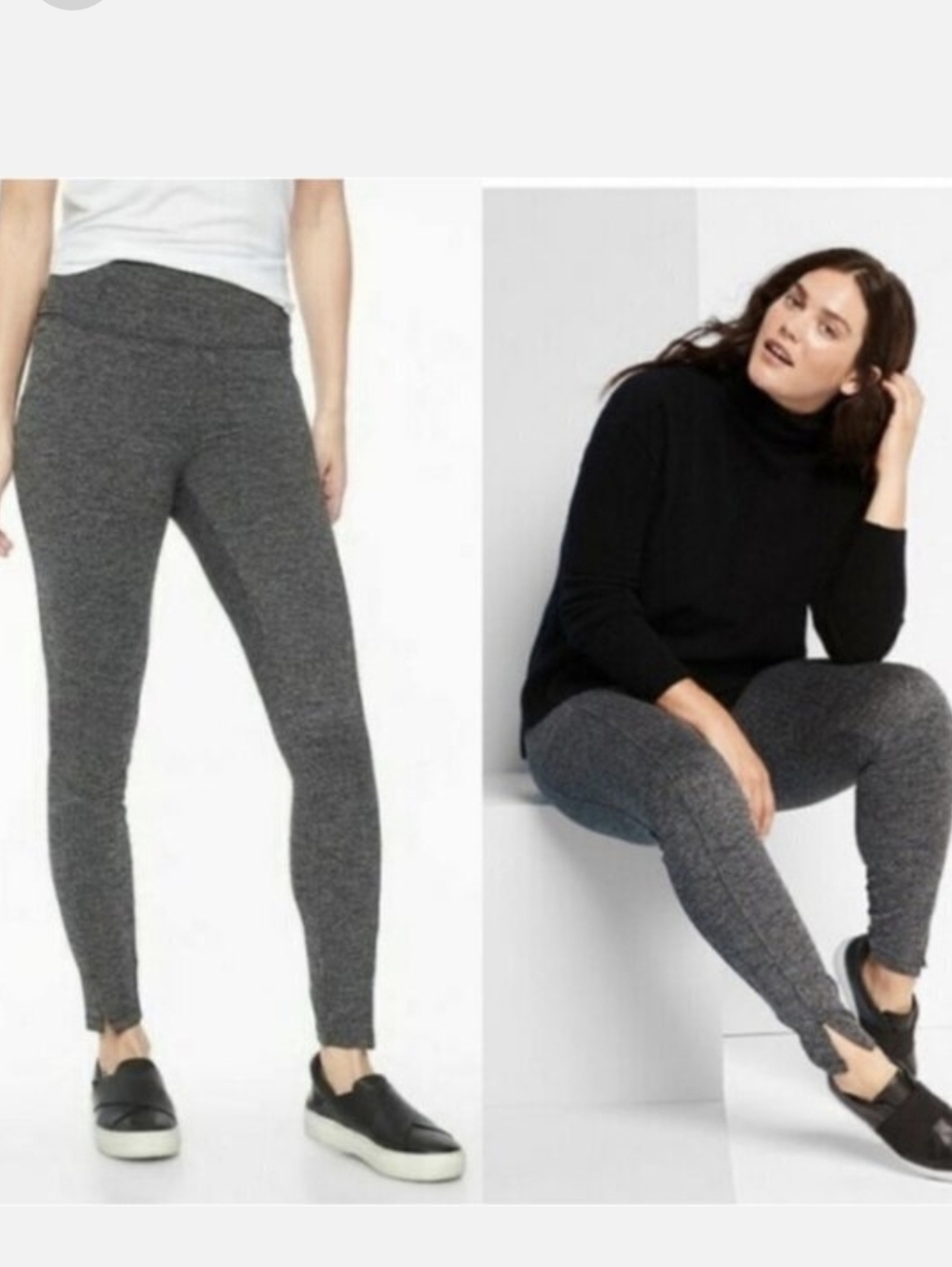 Athleta Mercer Herringbone Print Leggings with Side Pockets Sizs Small